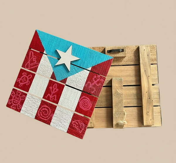 Boricua Taino Wood Panel
