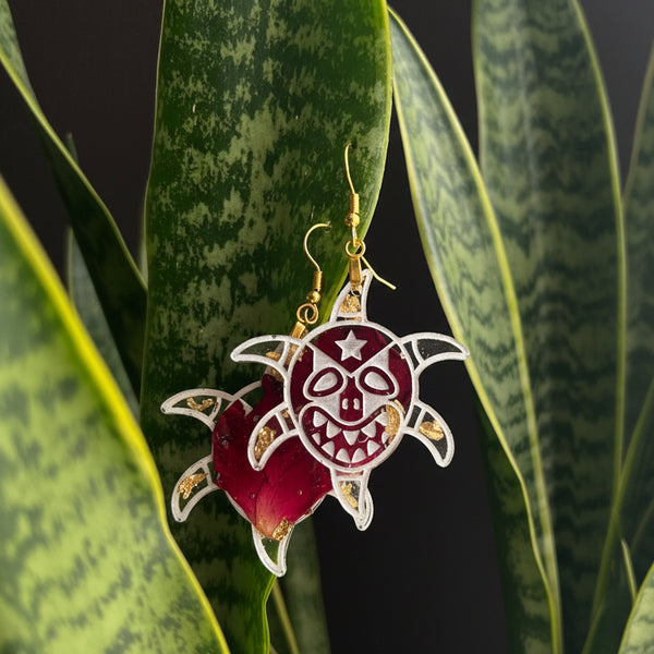Vejigante Resin Earrings