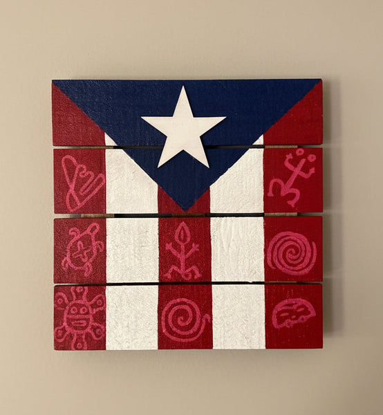 Boricua Taino Wood Panel
