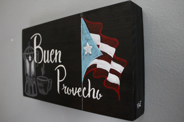 Boricua Buen Provecho Boxed Canvas