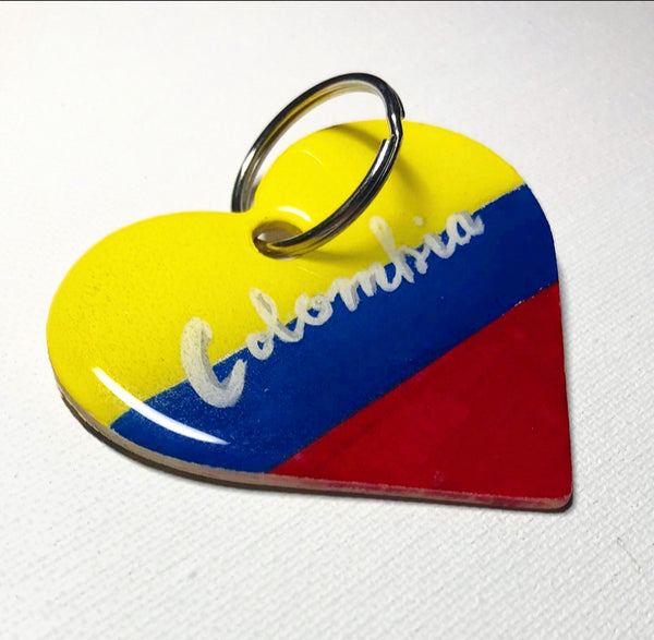 Colombia Corazon Keychain