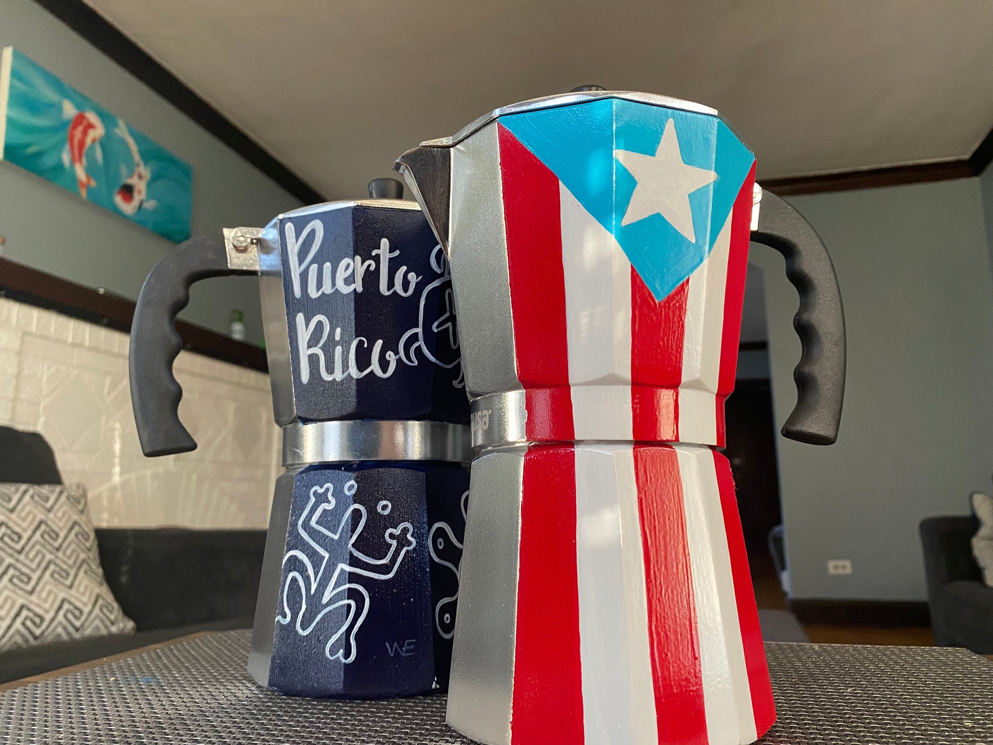 Puerto Rican Art Cafetera 4 