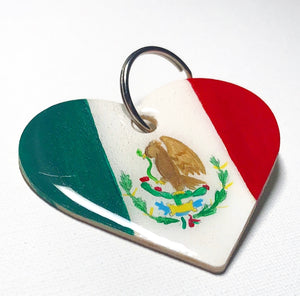 Mexico Heart Keychain