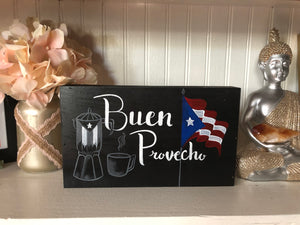 Boricua Buen Provecho Boxed Canvas